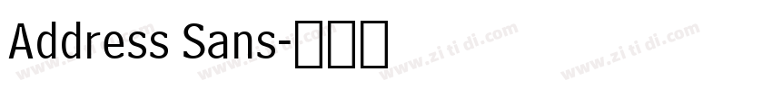 Address Sans字体转换